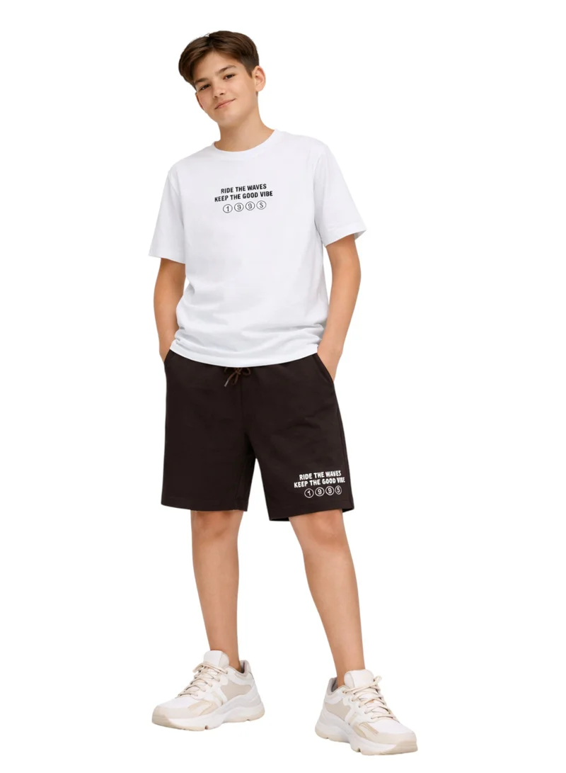 فكتور اند جين Boys 2 Pc "Ride the Waves" T-Shirt & Shorts Set (Relaxed Fit)